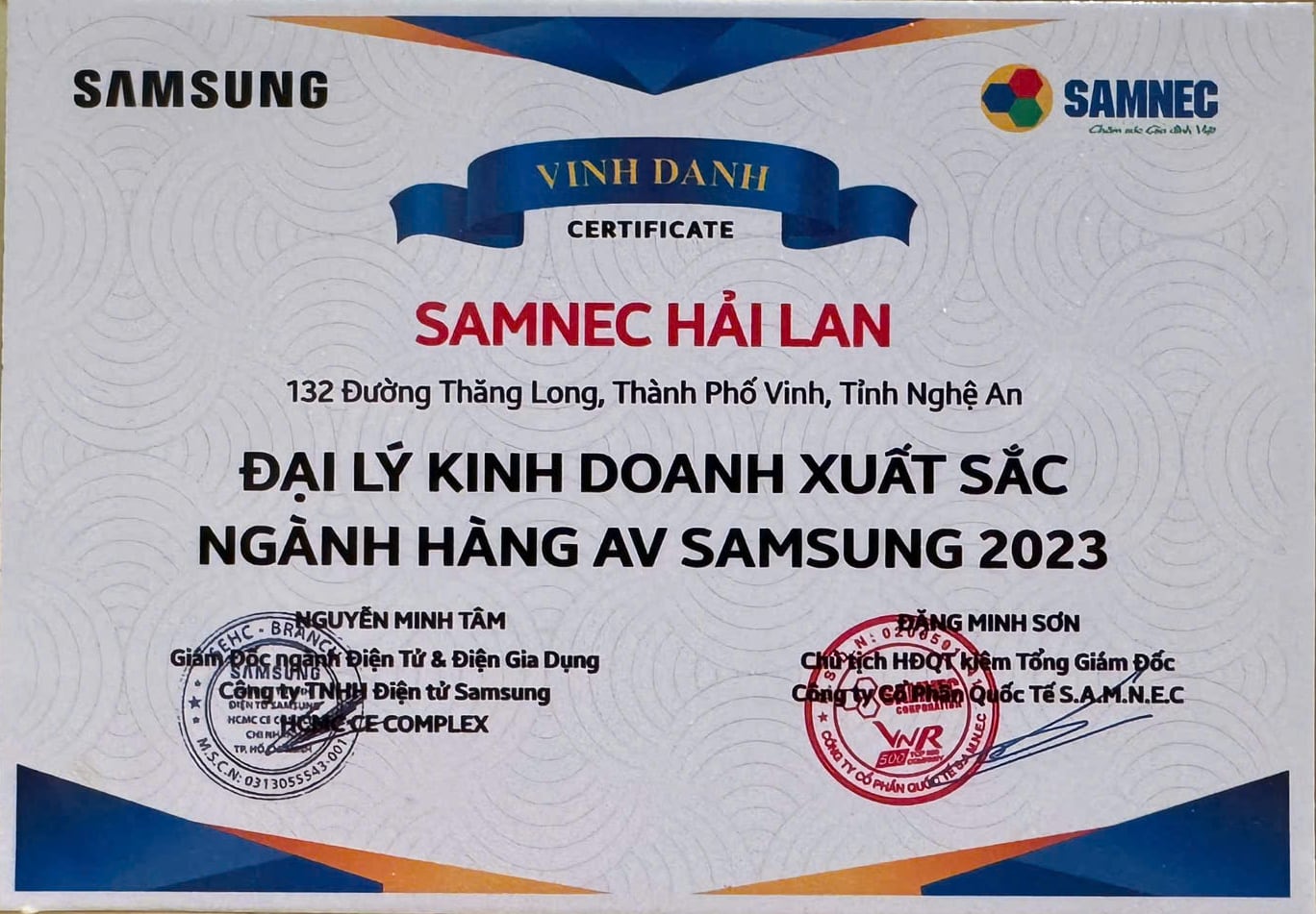 CHỨNG NHẬN VÀNG - Chứng nhận Thương hiệu Tin cậy Vì Người tiêu dùng